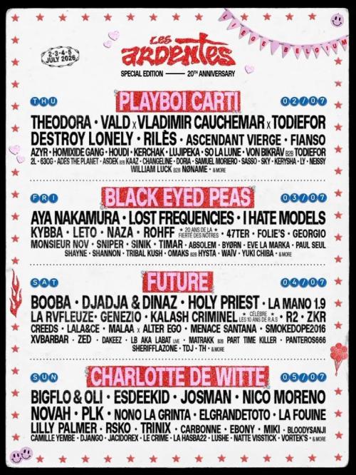 Festival les Ardentes 2026