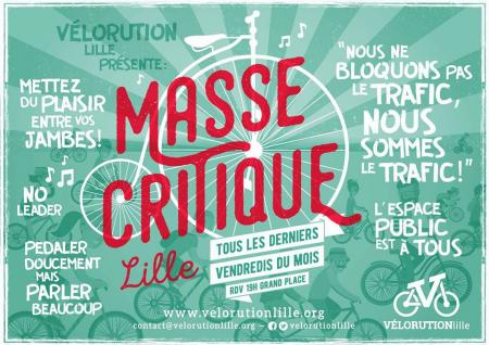 Masse Critique Lille, le nouveau rendez-vous des cyclistes, skaters, rollers…