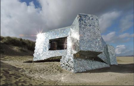 « Réfléchir », le blockhaus-miroir à quelques kilomètres de Dunkerque