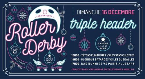 Roller Derby – Lille VS Paris et animations de Noël !
