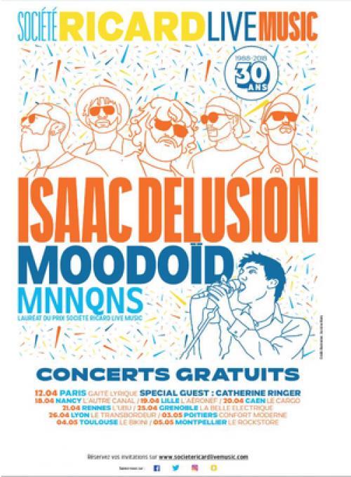 Ricard Live Music – Isaac Delusion + Moodoïd + MNNQNS